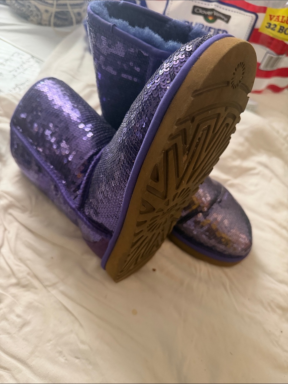 UGG Women’s Purple Sequin Boots